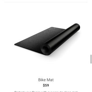 Peloton bike mat